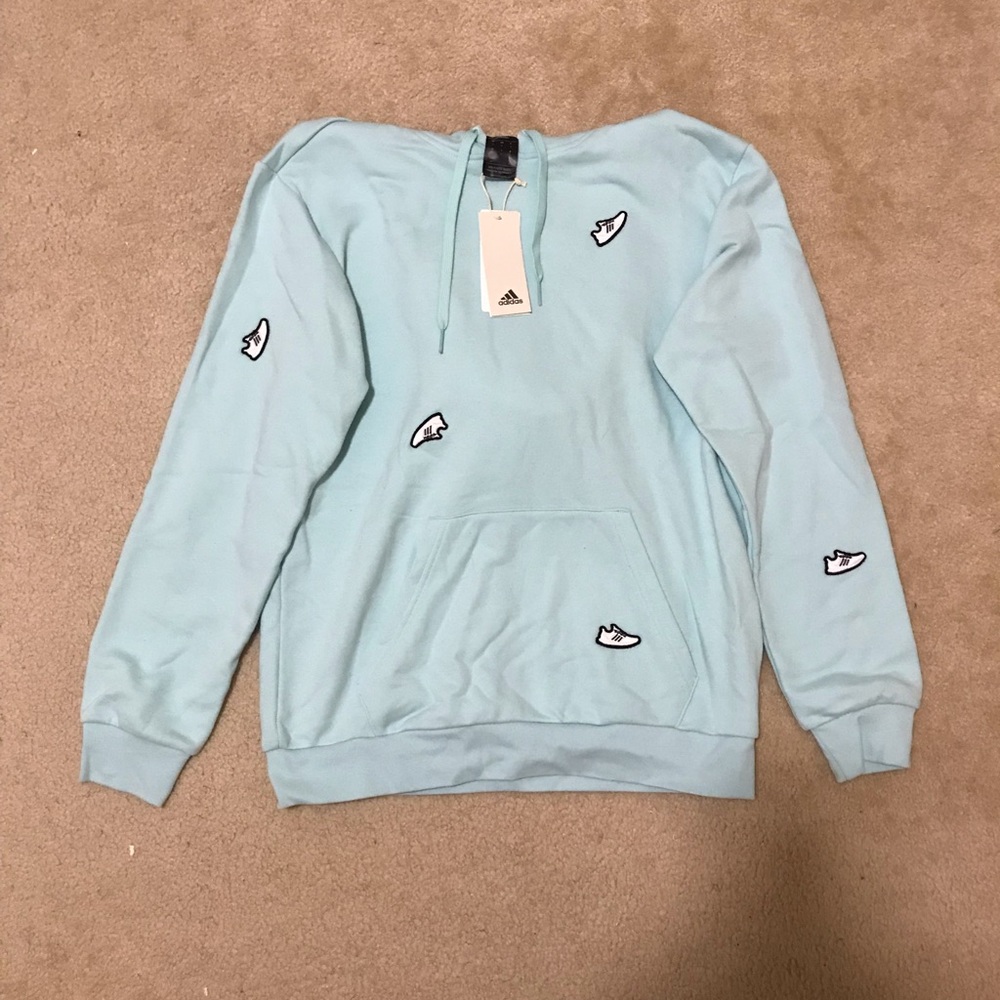 Adidas Men's Sportswear Undeniable Hoodie-Aqua